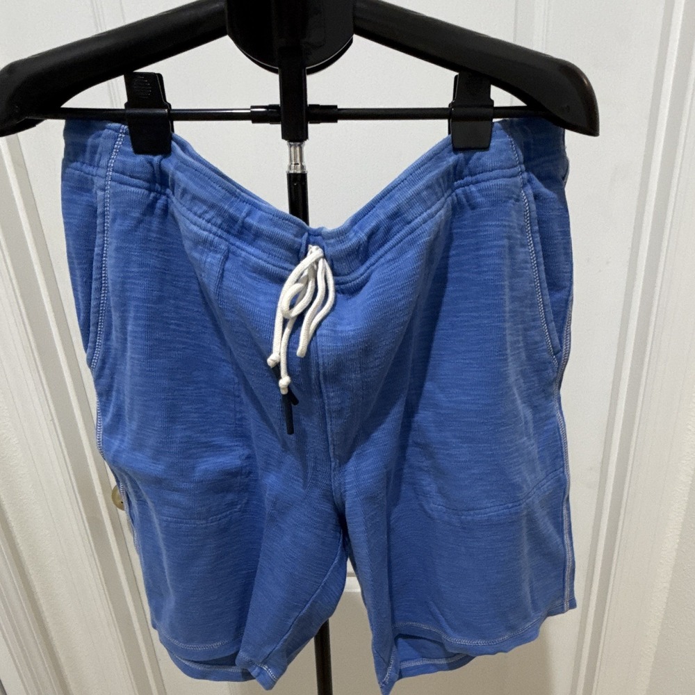 Tommy Bahama Men's Blue Solid Sweat Shorts Drawstring Pockets Regular XXL